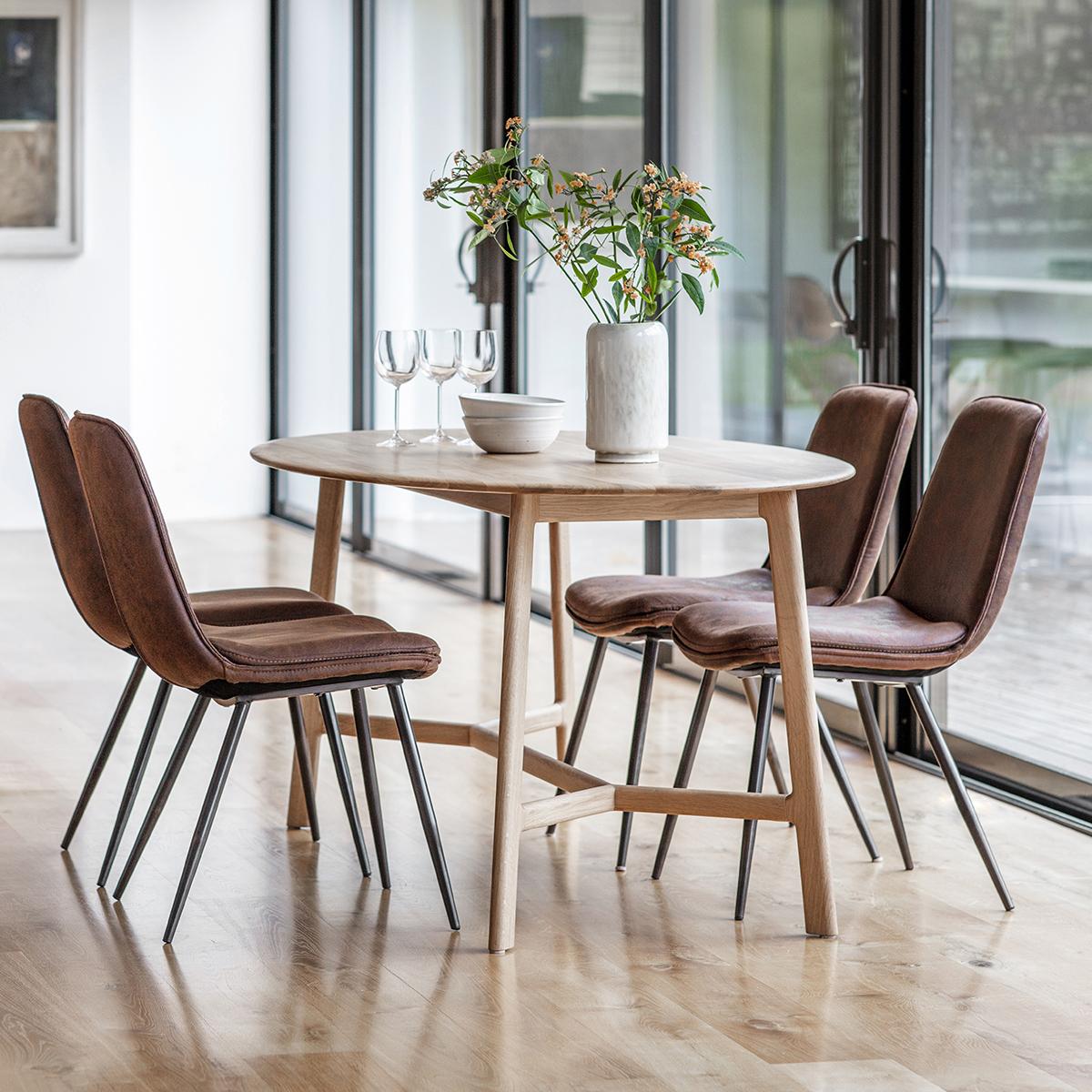 Menorca Walnut Oval Dining Table – image 3