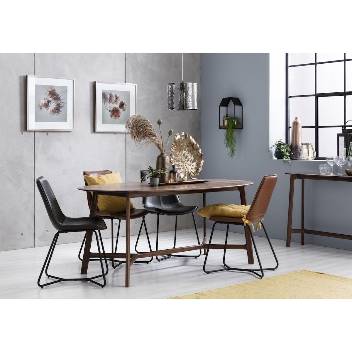 Menorca Walnut Oval Dining Table – image 3
