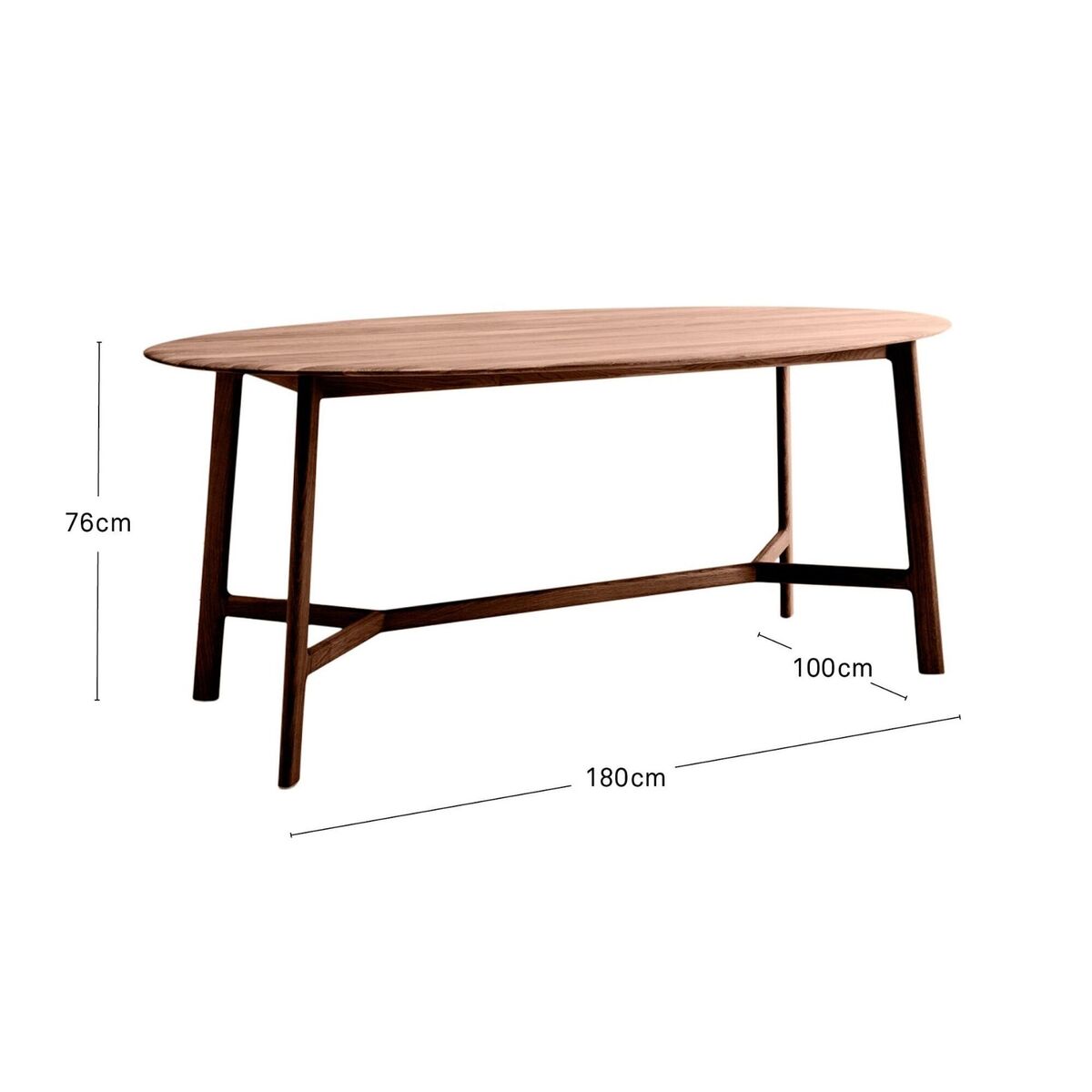 Menorca Walnut Oval Dining Table – image 6