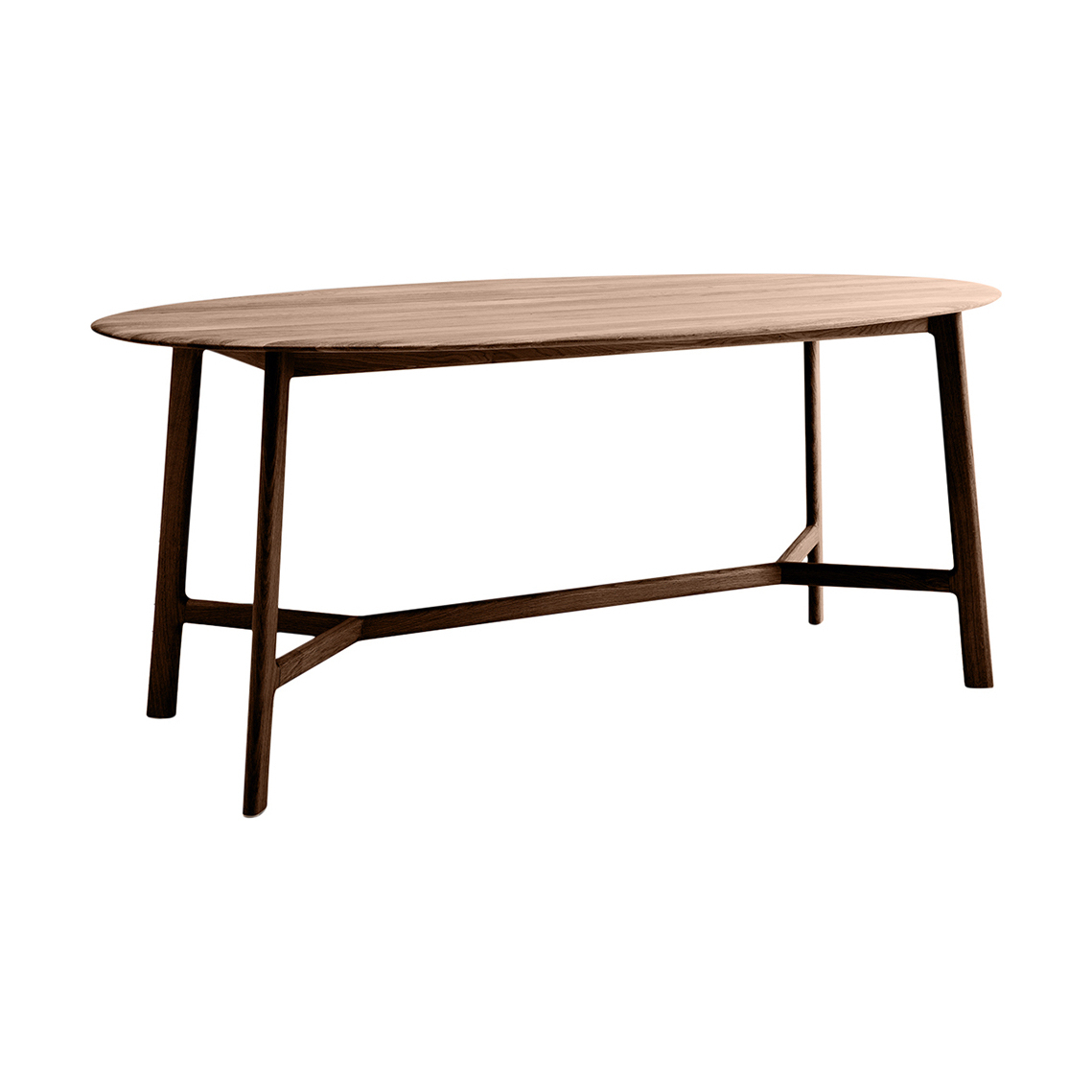 Menorca Walnut Oval Dining Table – image 1