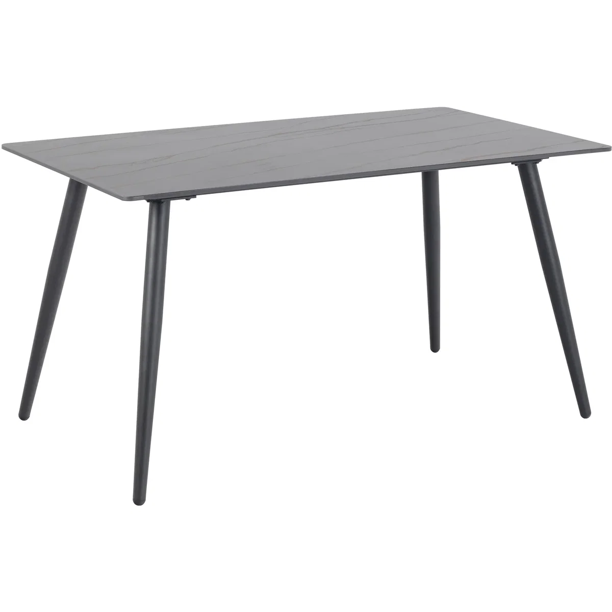 Wicklow Ceramic Dining Table in Black 140x80cm - Black – image 2