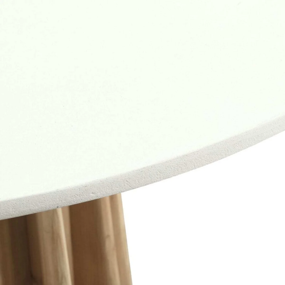 Parnaiba Round Dining Table Top Natural Fluted Acacia Base - Neutral – image 3