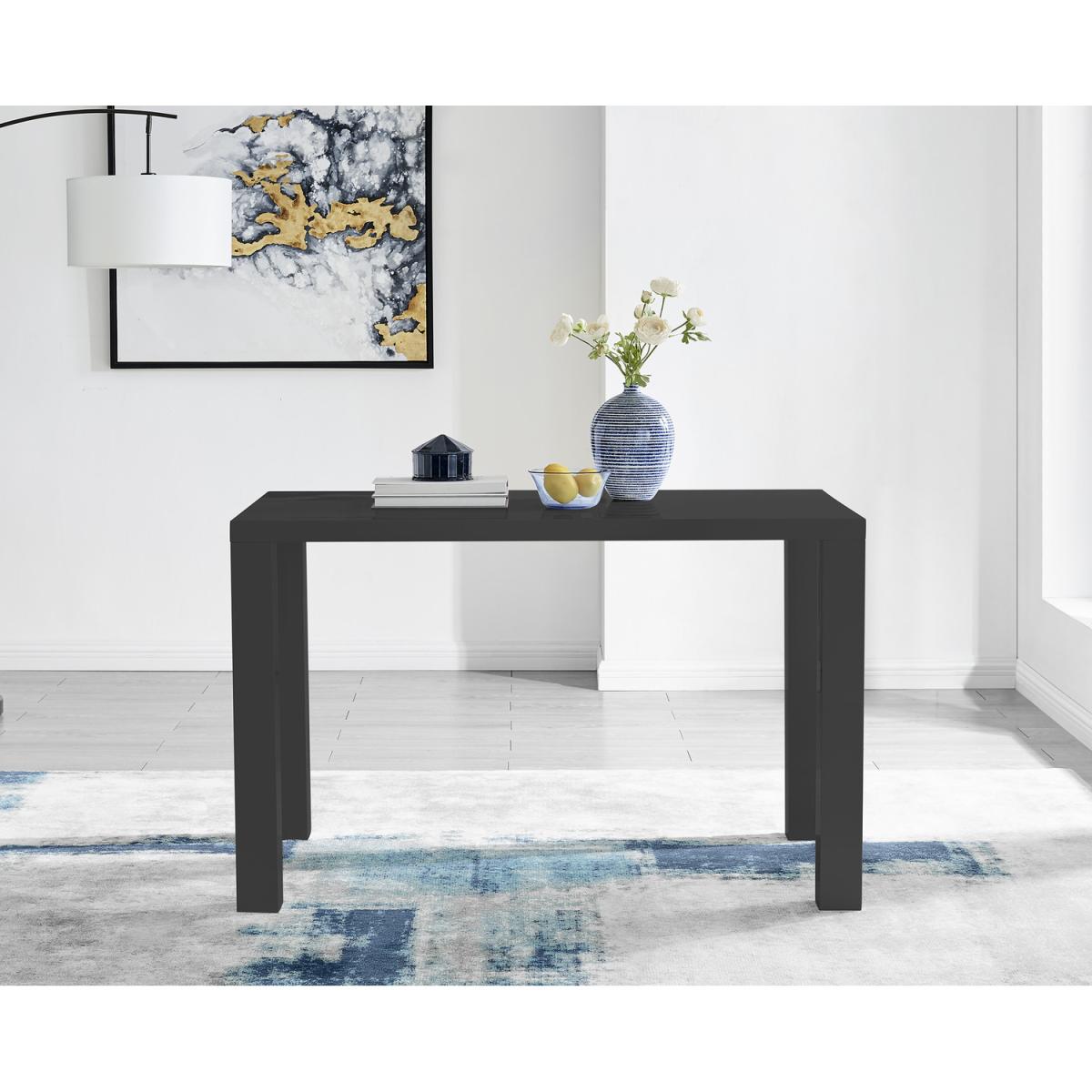 Pivero Dining Table and 4 Willow Chairs Set - Black – image 2