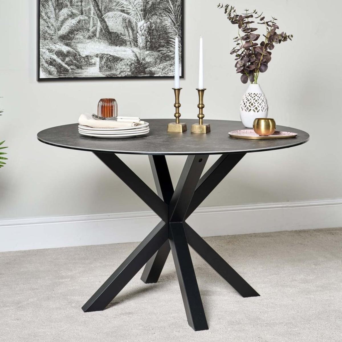 Eastcote Round Dining Table - Black – image 3