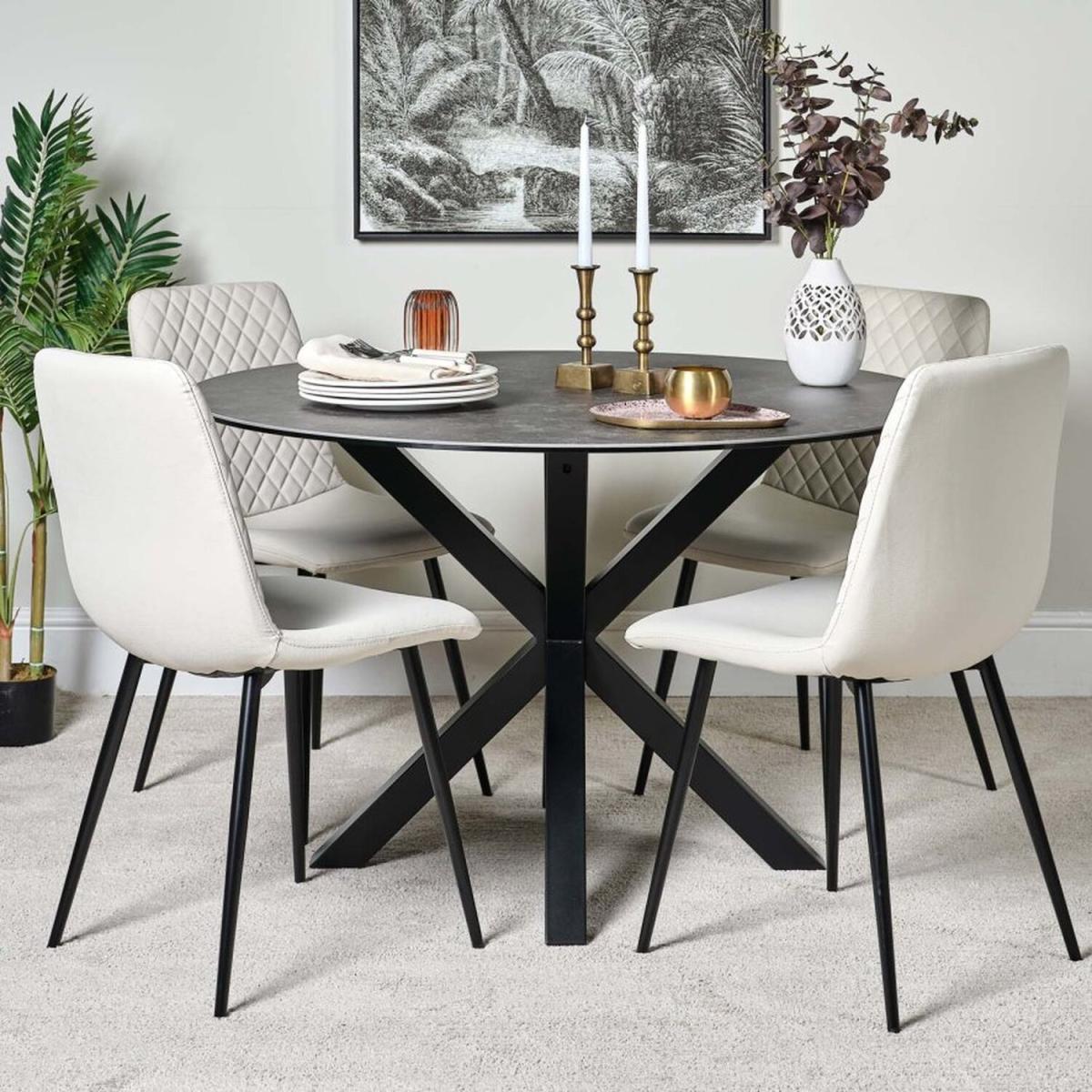 Eastcote Round Dining Table - Black – image 1
