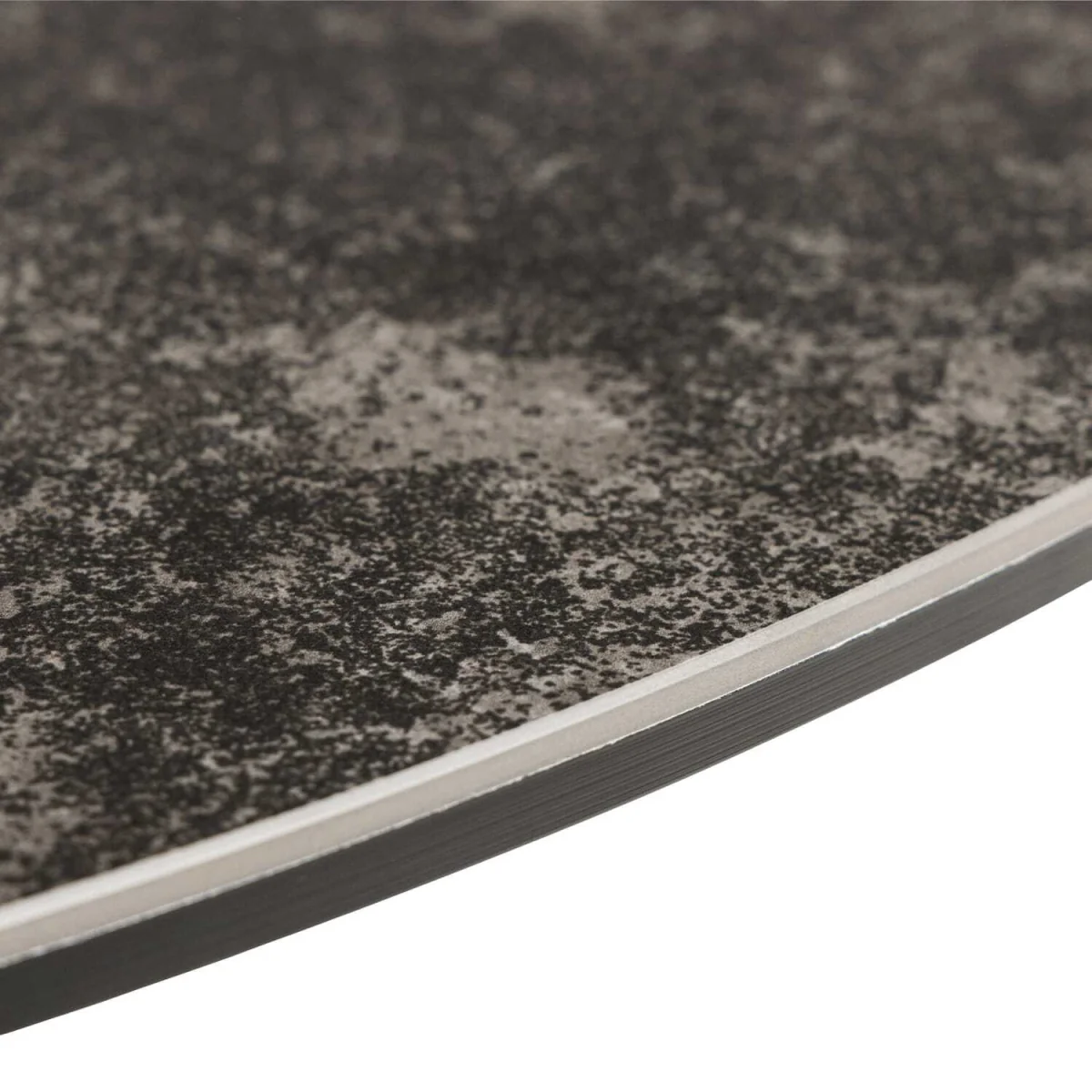 Perth Round Ceramic Dining Table Marble Effect - Grey – image 4