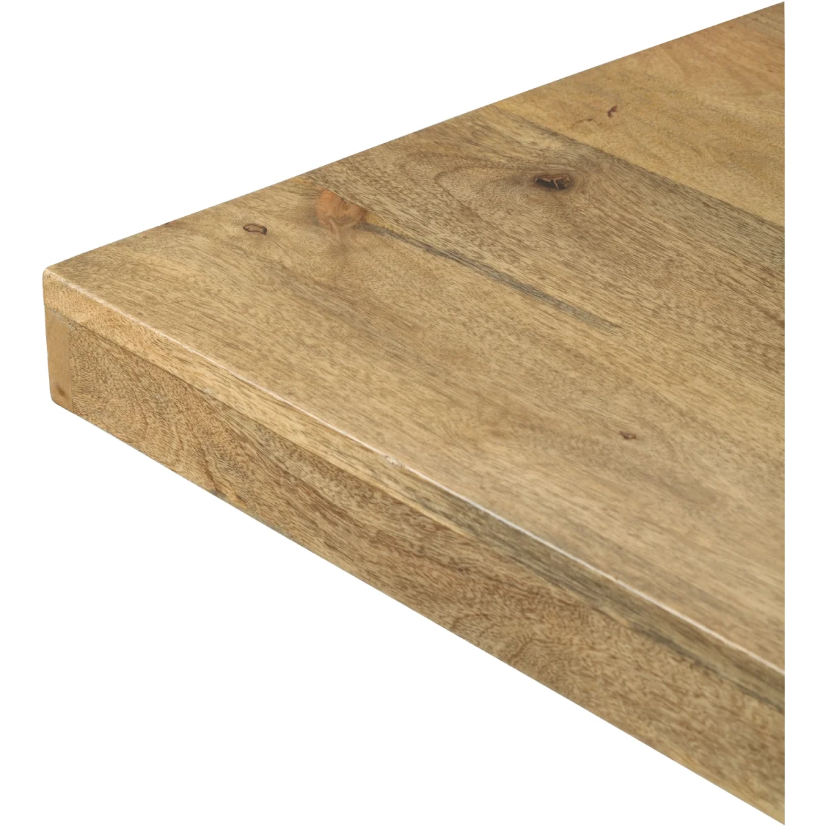 Solid Mango Wood Dining Table - Light Oak – image 2