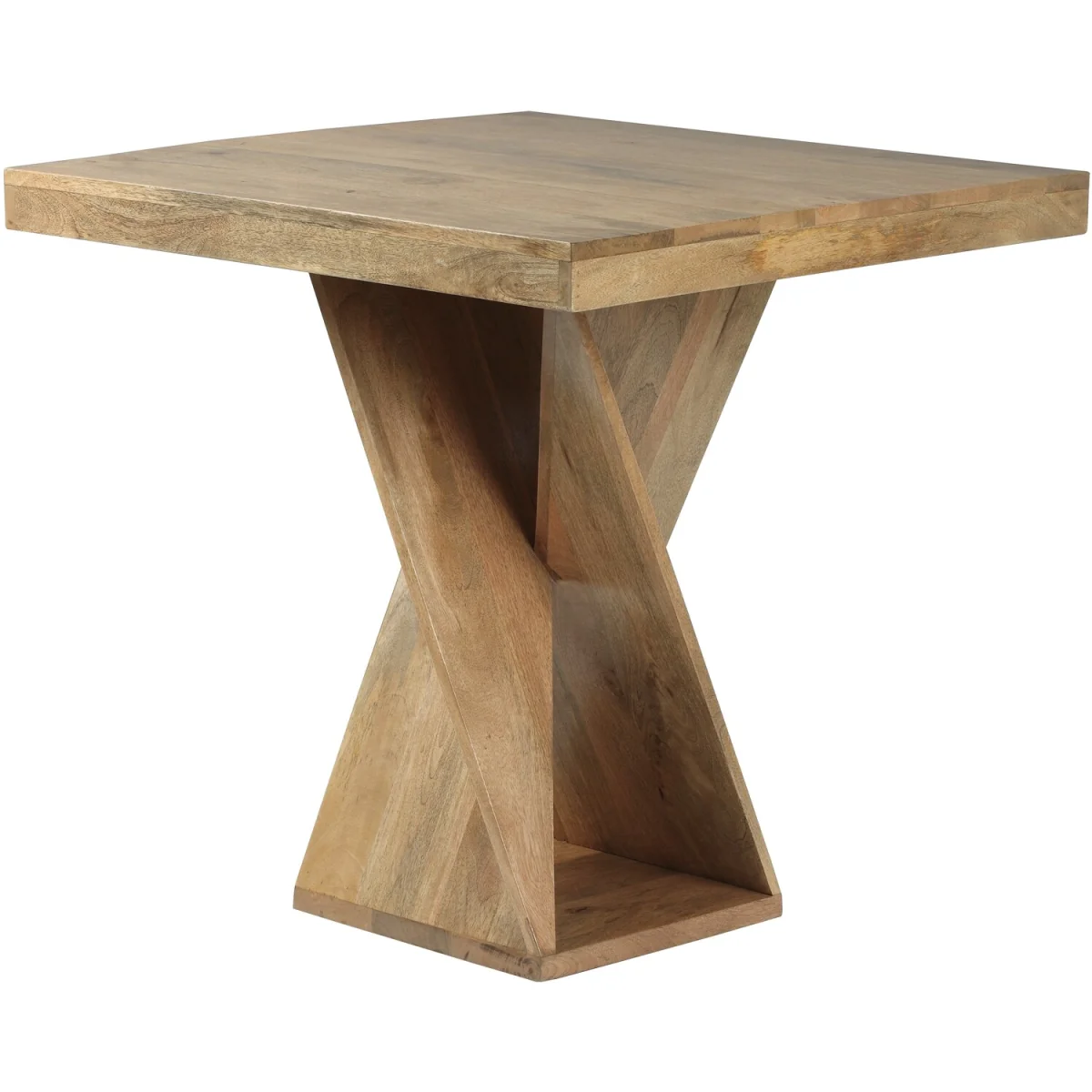 Solid Mango Wood Dining Table - Light Oak – image 3