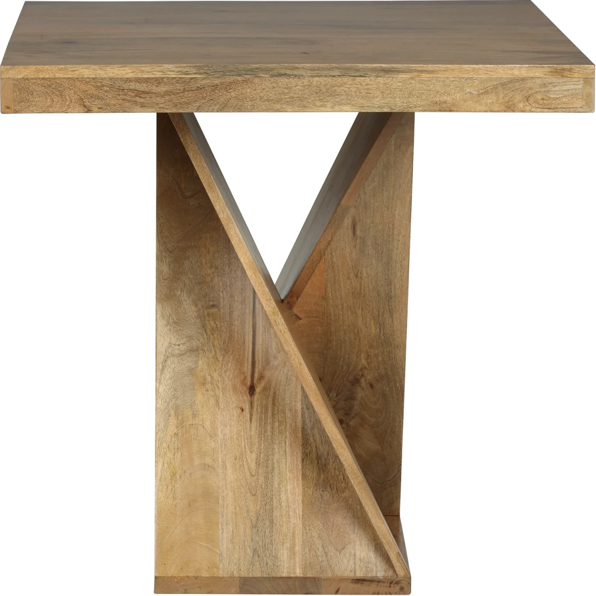 Solid Mango Wood Dining Table - Light Oak – image 4