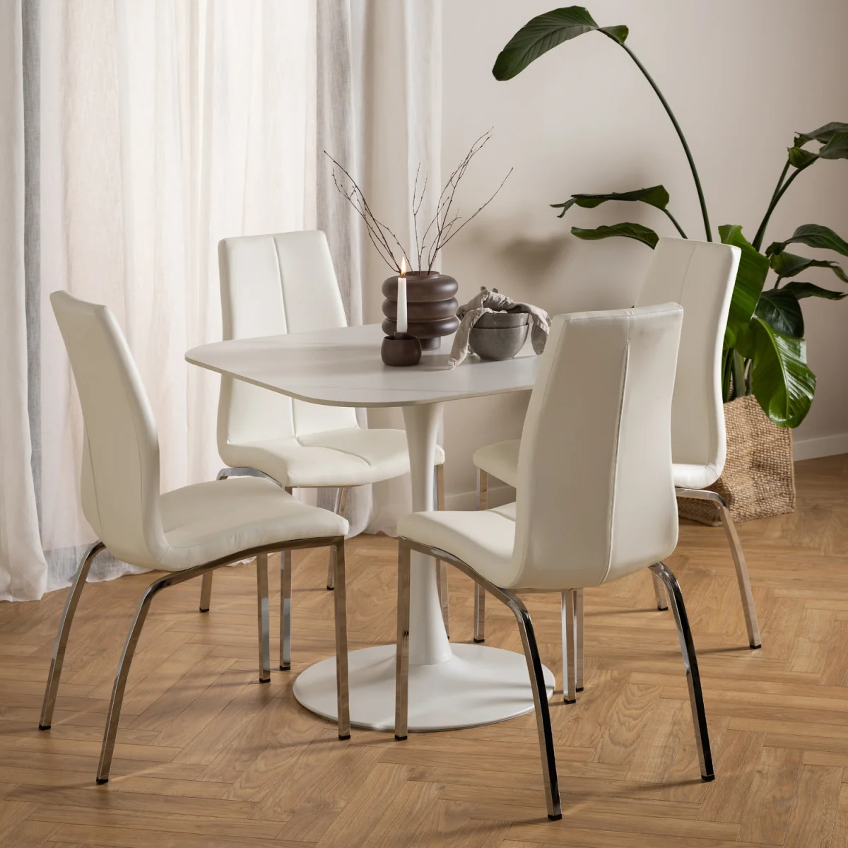 Malta Square Dining Table - White – image 5