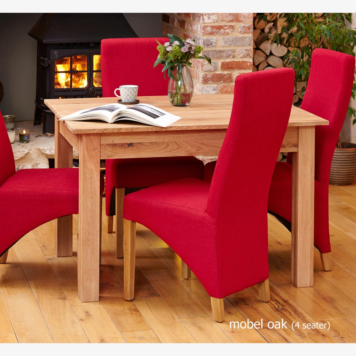Mobel Oak Dining Table (4 Seater) - Light Oak – image 1