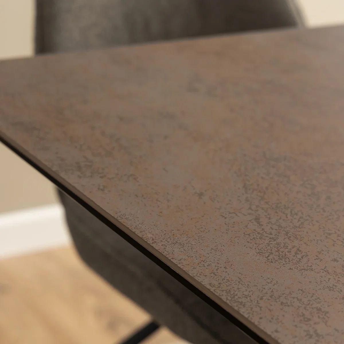 Heaven Extendable Dining Table with Ceramic Rusty Brown Top 200cm - Rusty Brown – image 6