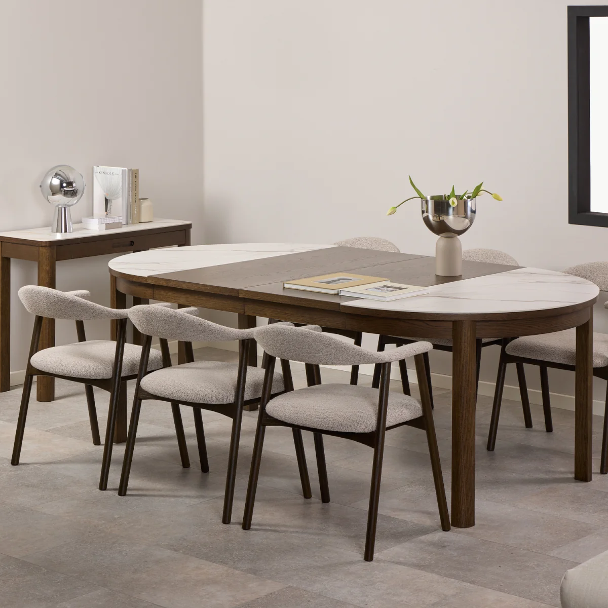 Southampton Extension Leaf in Smoked Oak Veneer Set of 2 - Smoked Oak – image 2