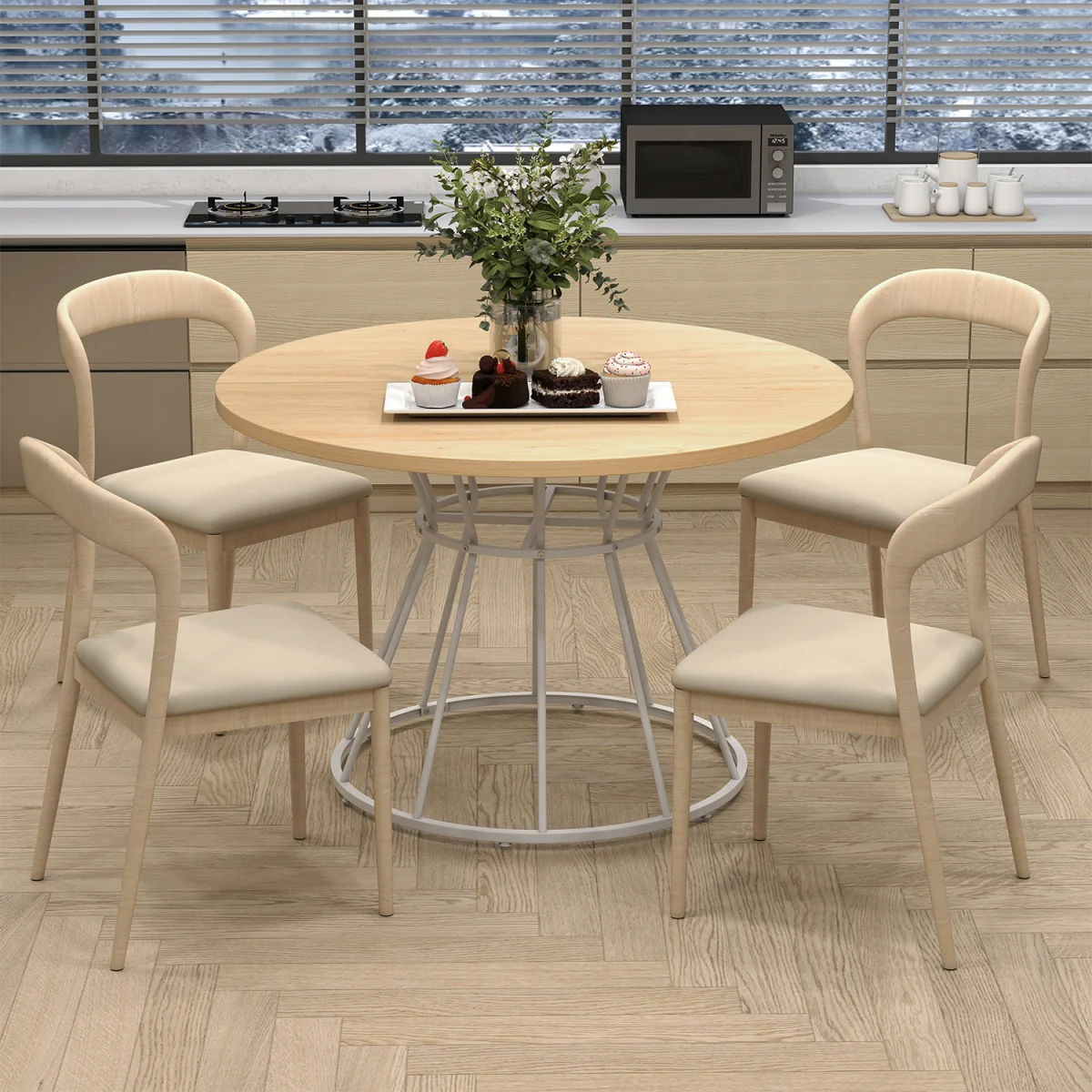 Farmhouse Kitchen Table - Natural – image 5