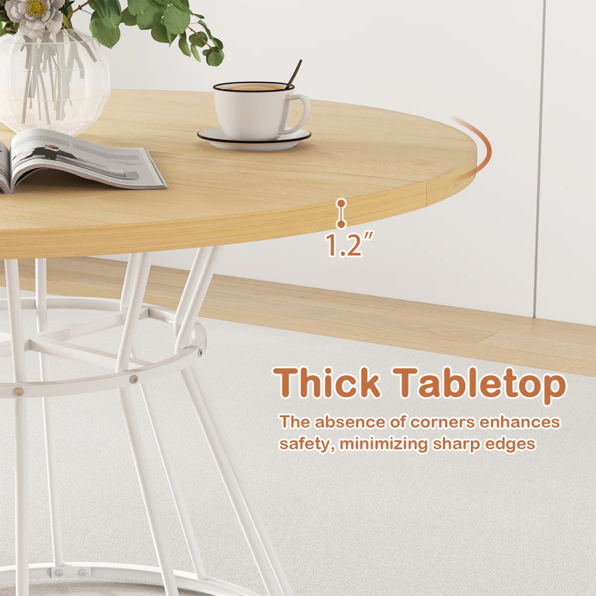 Farmhouse Kitchen Table - Natural – image 9