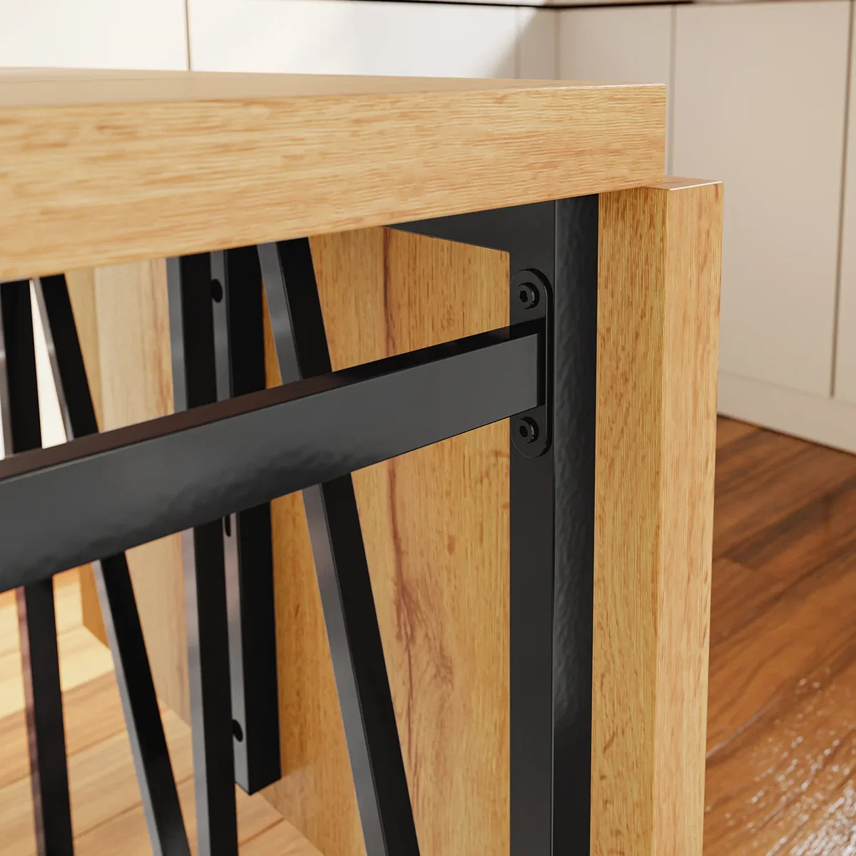 Drop Leaf Table with Folding Extensions - Light Oak – image 18