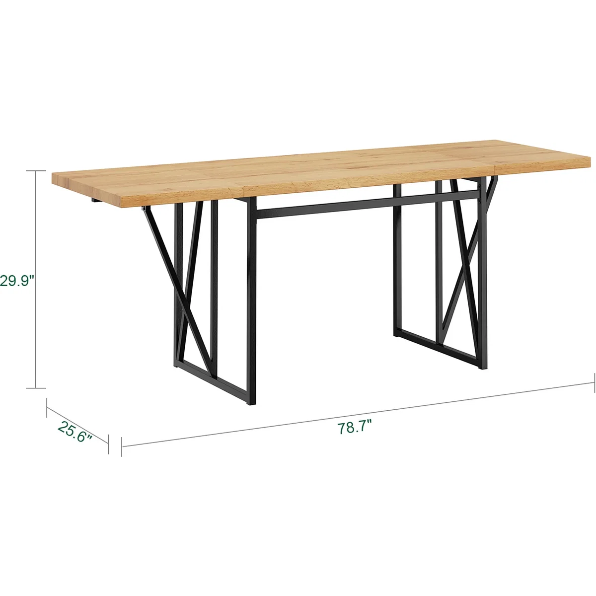 Drop Leaf Table with Folding Extensions - Light Oak – image 19