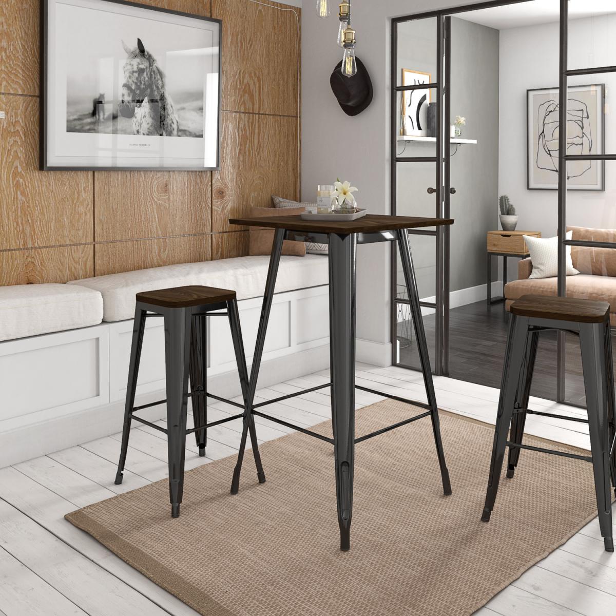 Fusion Square Bar Table - Black – image 2