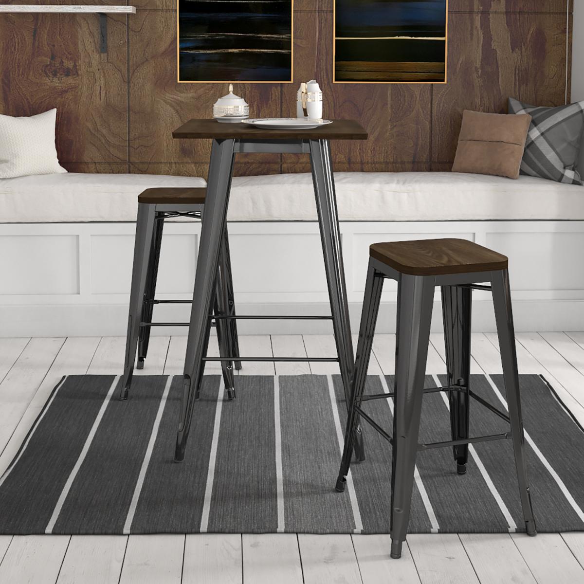 Fusion Square Bar Table - Black – image 3