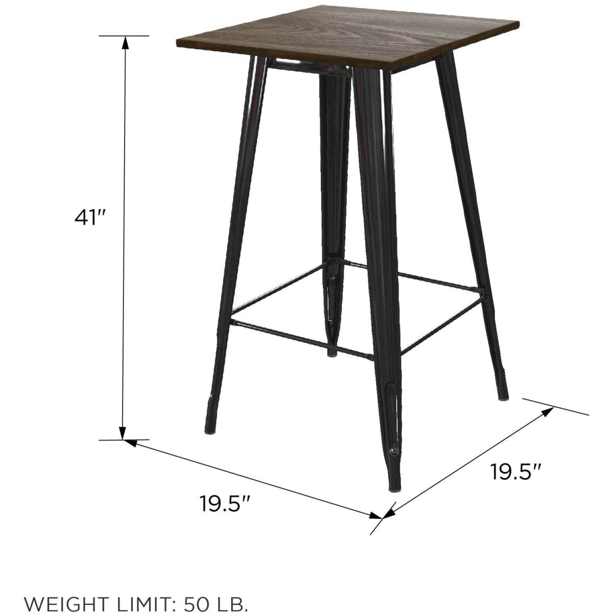 Fusion Square Bar Table - Black – image 4