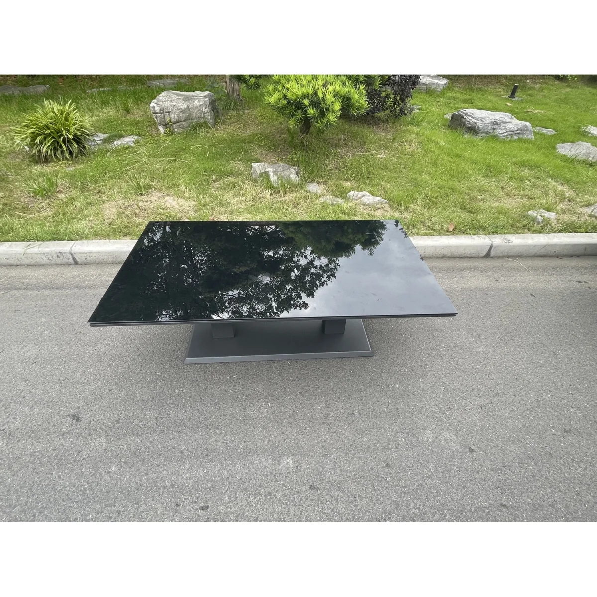 Fimous Adjustable Dining Table - Dark Grey – image 2