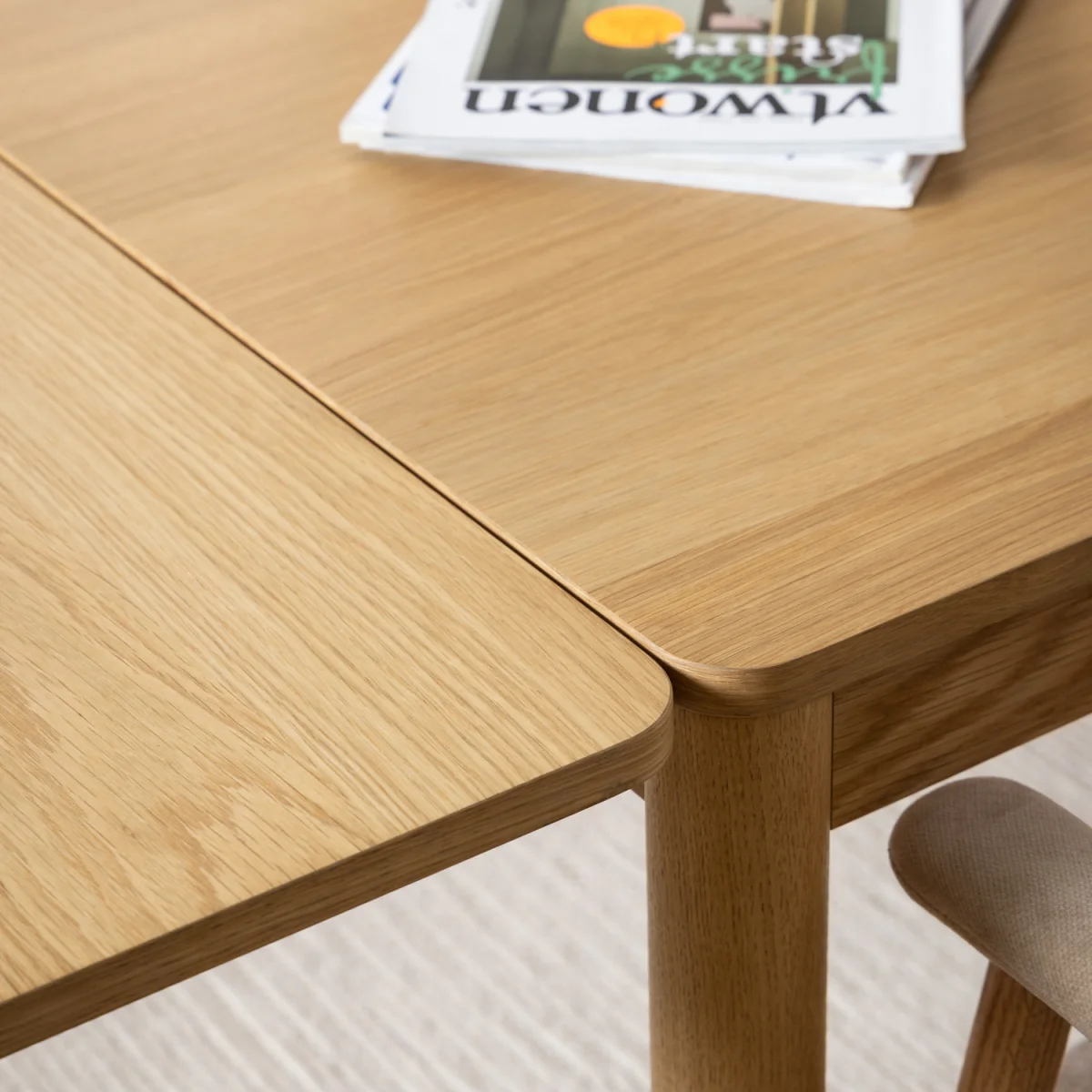 Atlantic Extendable Dining Table in Oak 200/300 x 100 x 75cm - Oak – image 8
