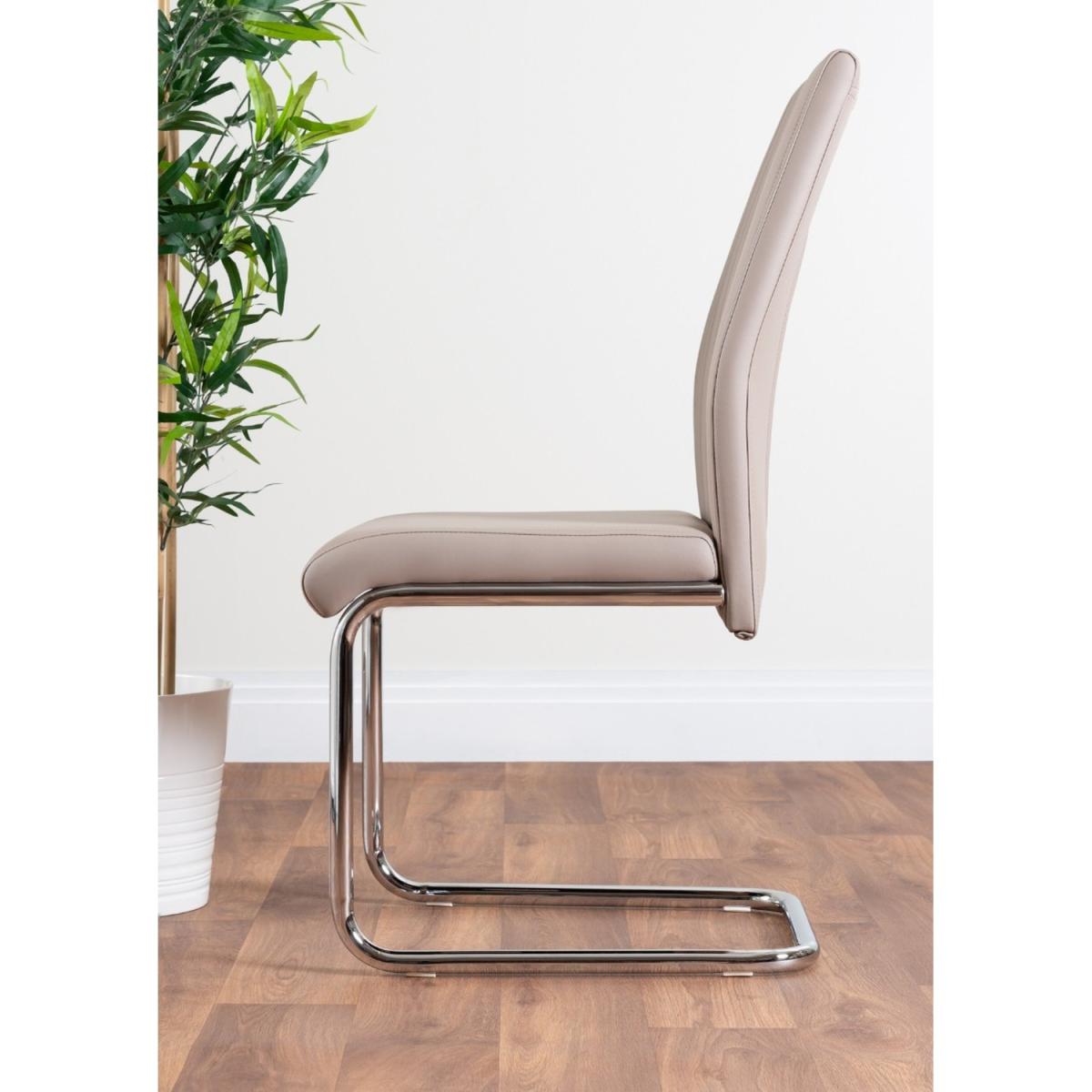 Pivero Grey High Gloss Dining Table and 6 Lorenzo Dining Chairs - White – image 55