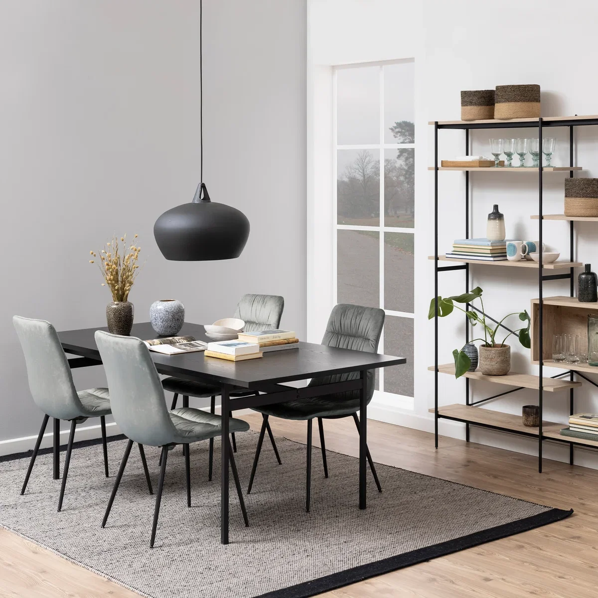Angus Dining Table in Black - Black – image 2