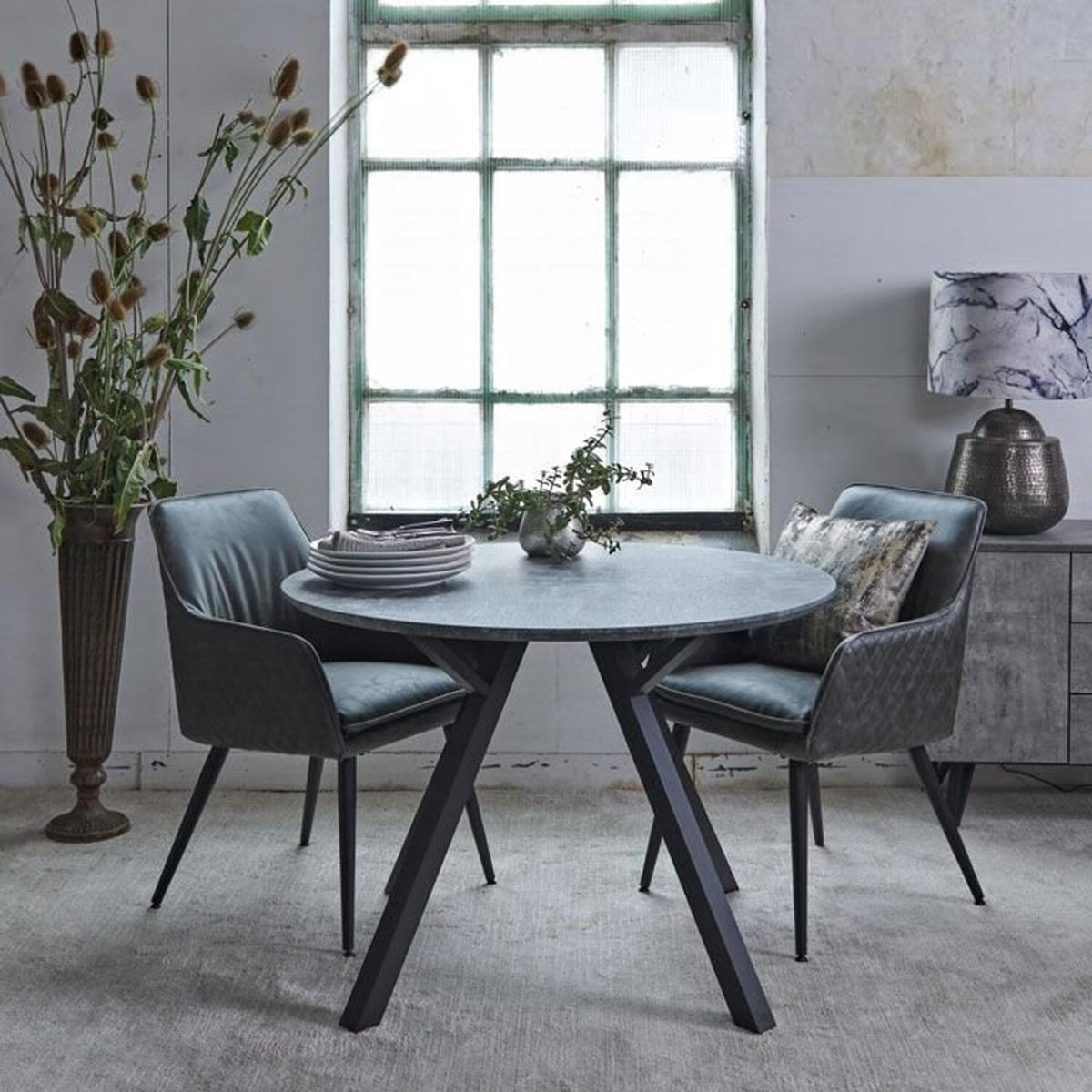 Rocca Round Dining Table - Grey – image 1