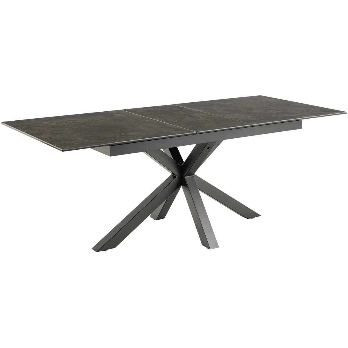 Heaven Extendable Dining Table with Ceramic Black Top 168cm - Black – image 4