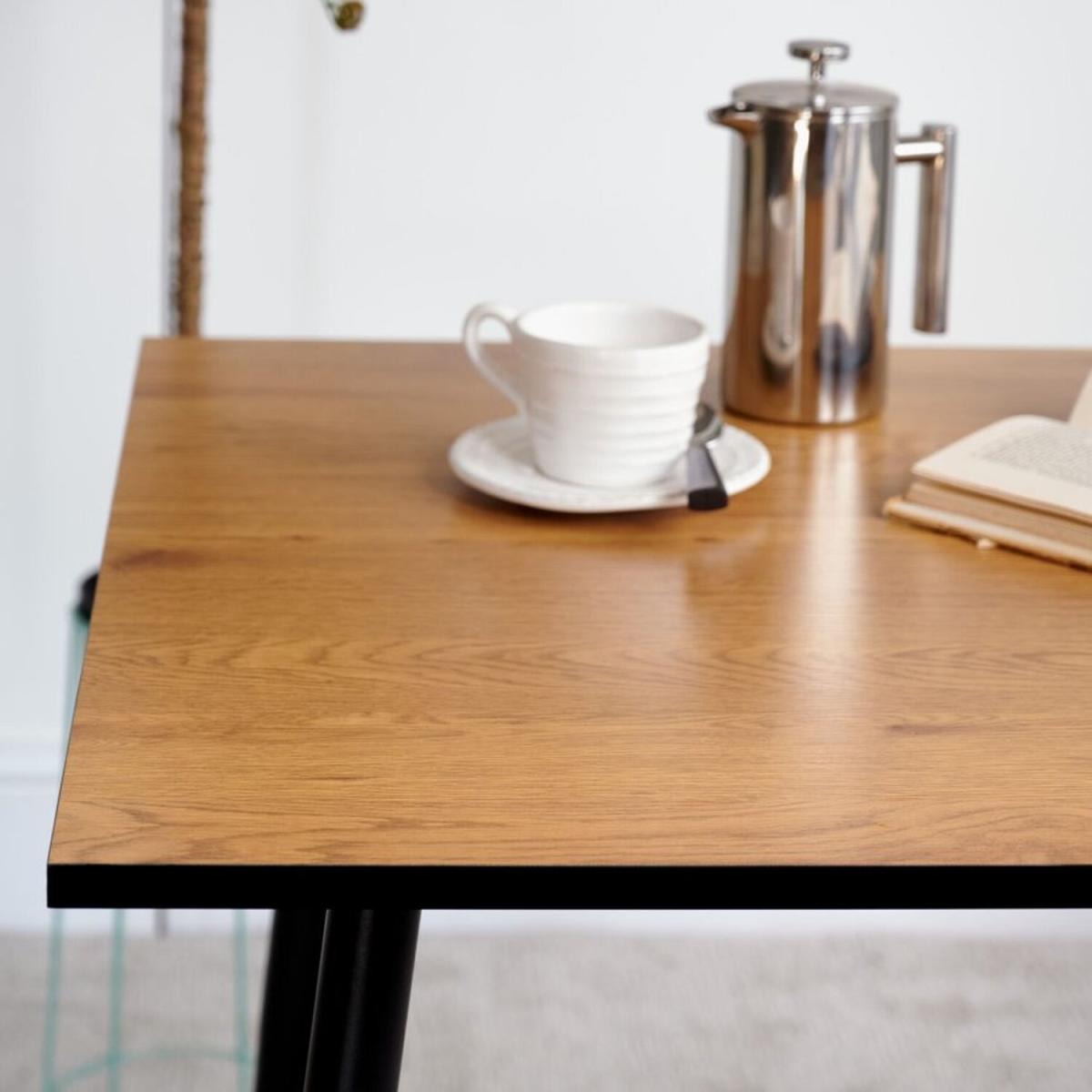 Oscar Square Dining Table - Brown – image 2