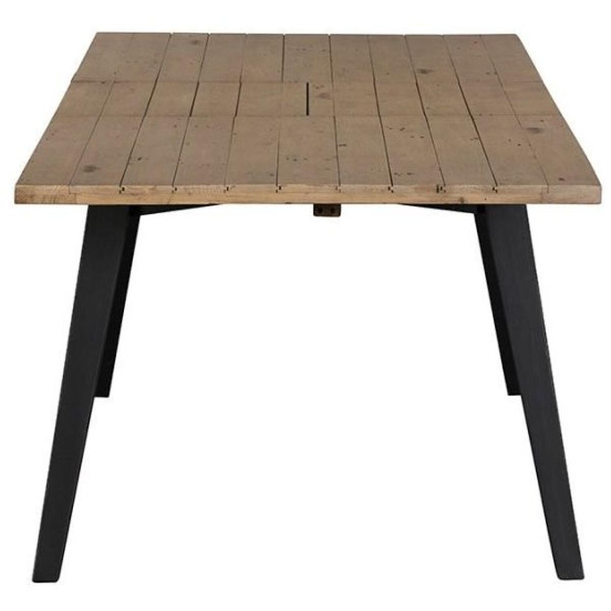 Reclaimed Extending Dining Table 170-220cm - Brown – image 2