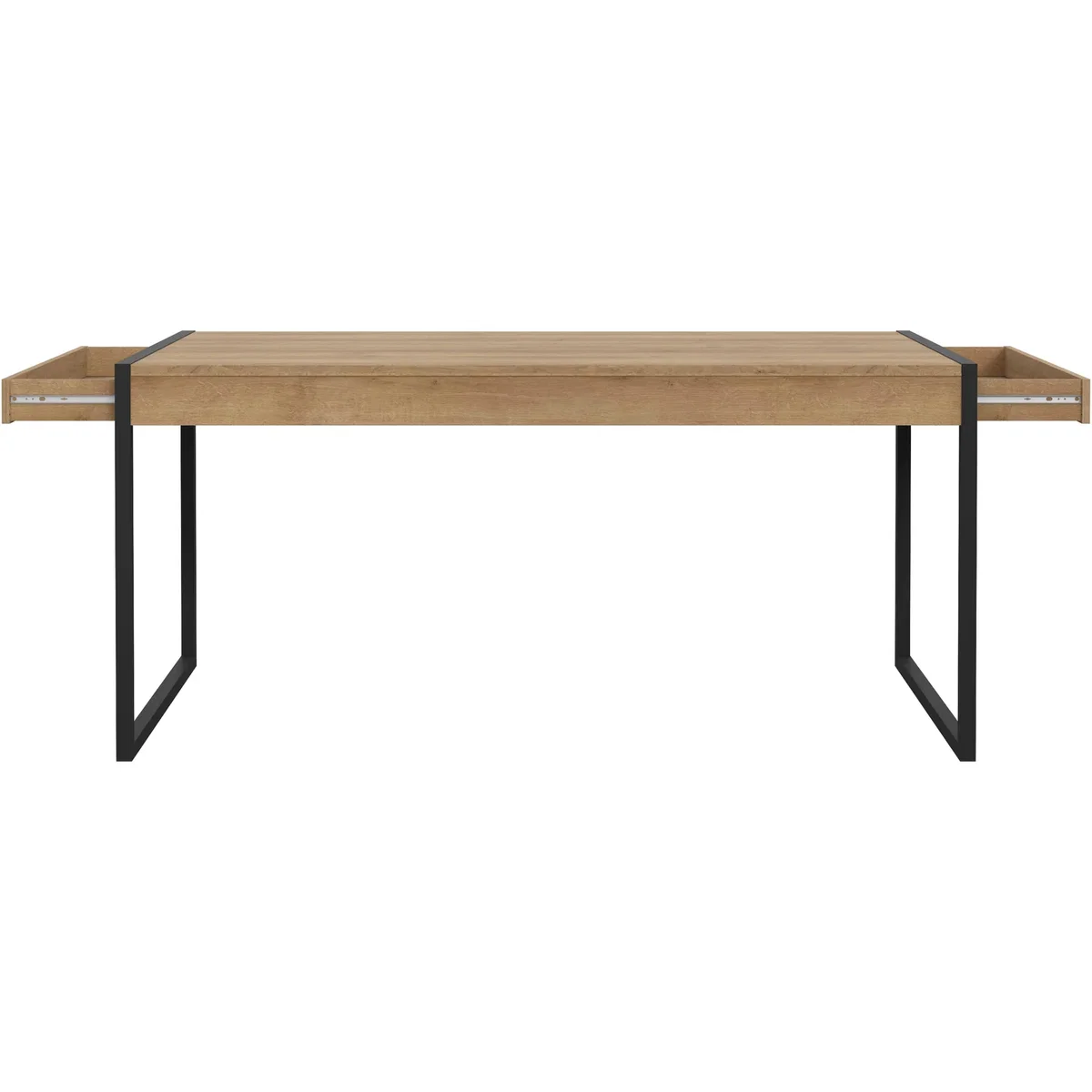 High Rock Dining Table in Riviera Oak - Black & Riviera Oak – image 5