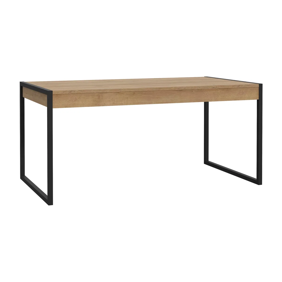 High Rock Dining Table in Riviera Oak - Black & Riviera Oak – image 1