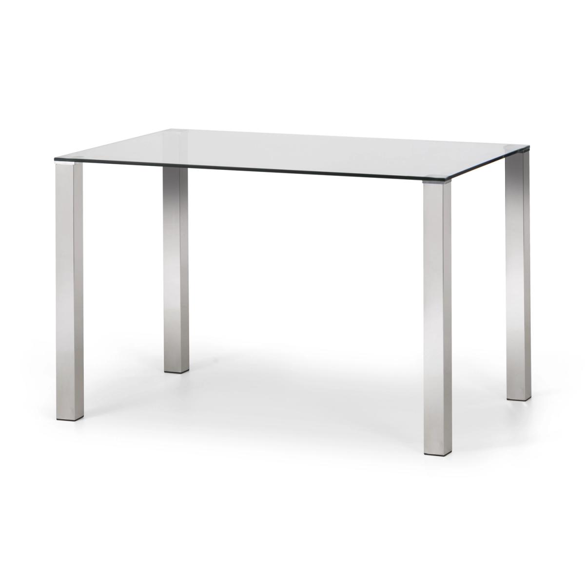Enzo Glass Dining Table - Chrome – image 5