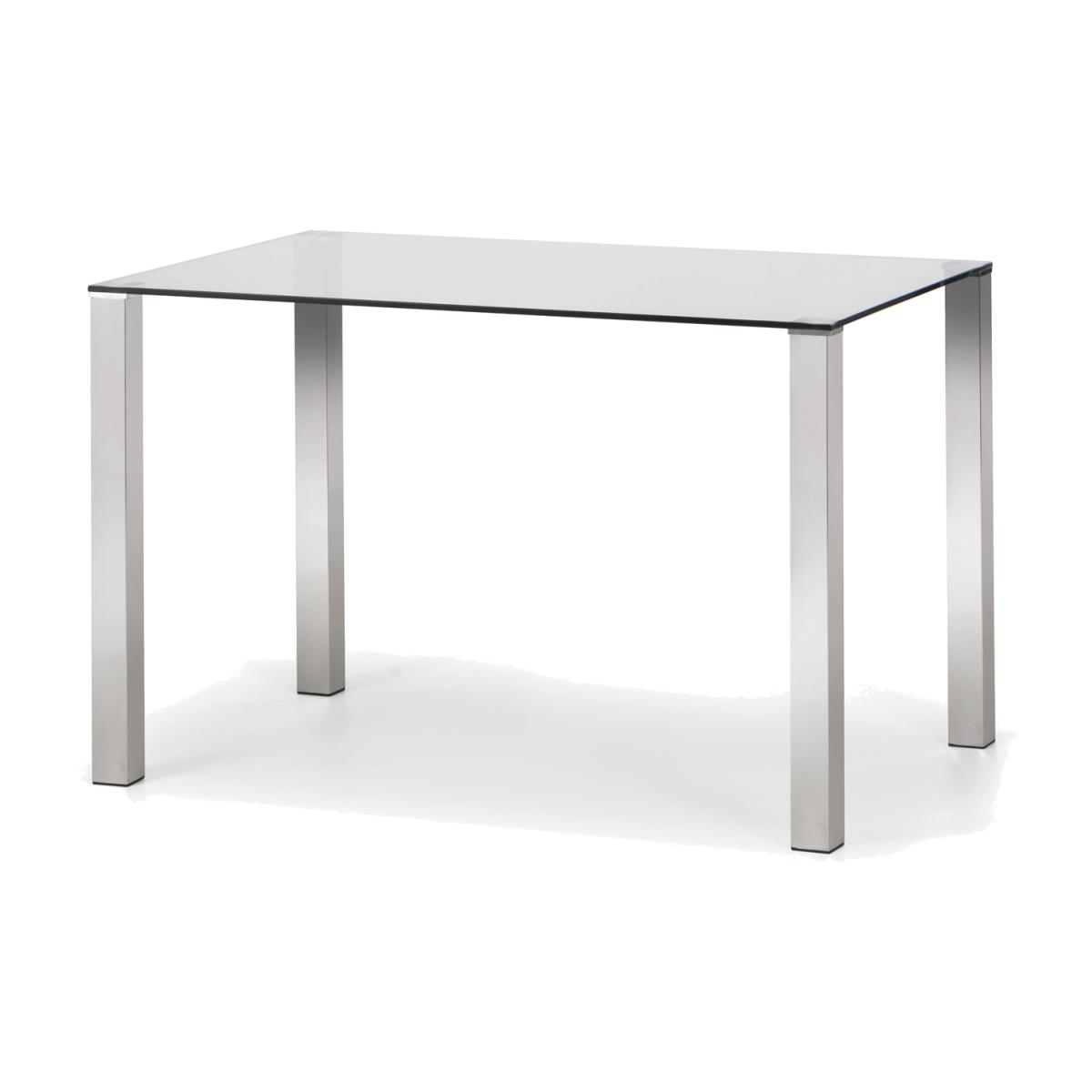 Enzo Glass Dining Table - Chrome – image 1