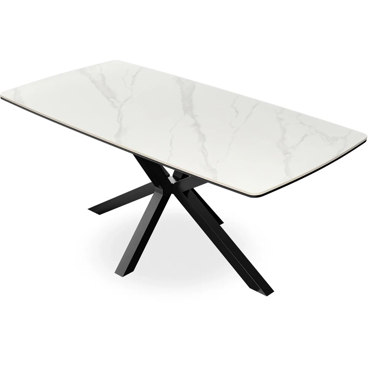 Juno Sintered Stone Ceramic Dining Table - Concrete – image 6