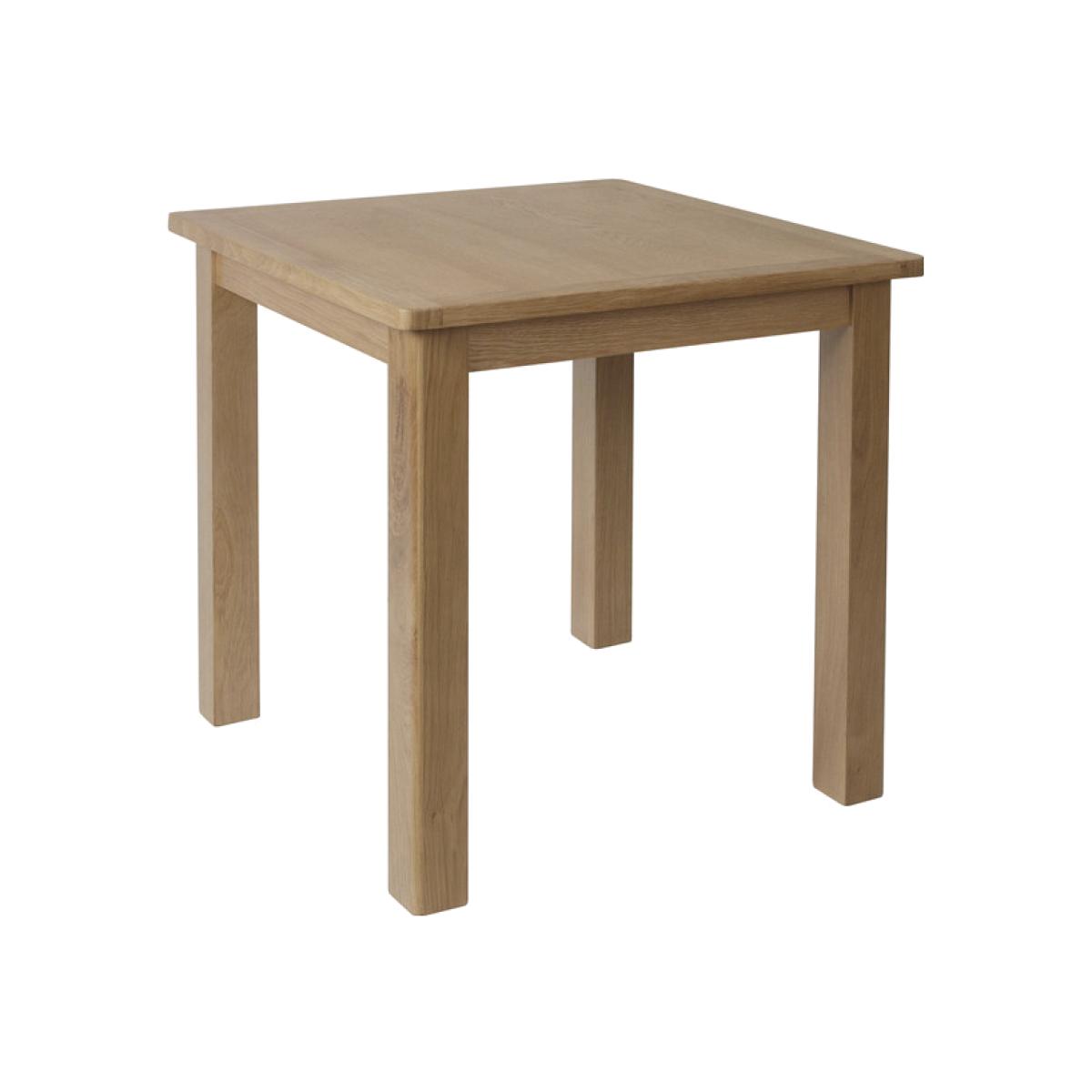 Cambridge Fixed Top Table - Rustic Oak – image 1