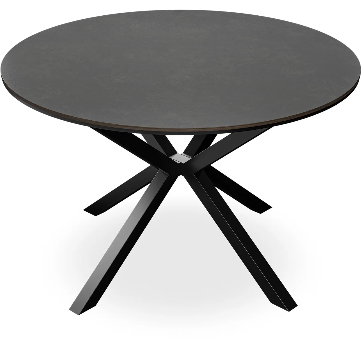 Calne Round Dining Table - Light Grey Effect Top - Concrete – image 2