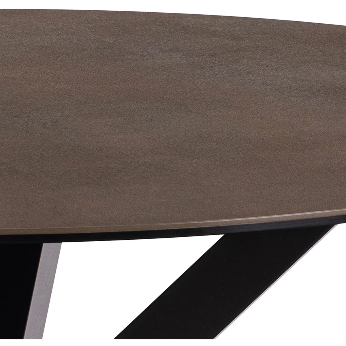 Heaven Round Dining Table with Ceramic Rusty Brown Top - Rusty Brown – image 4