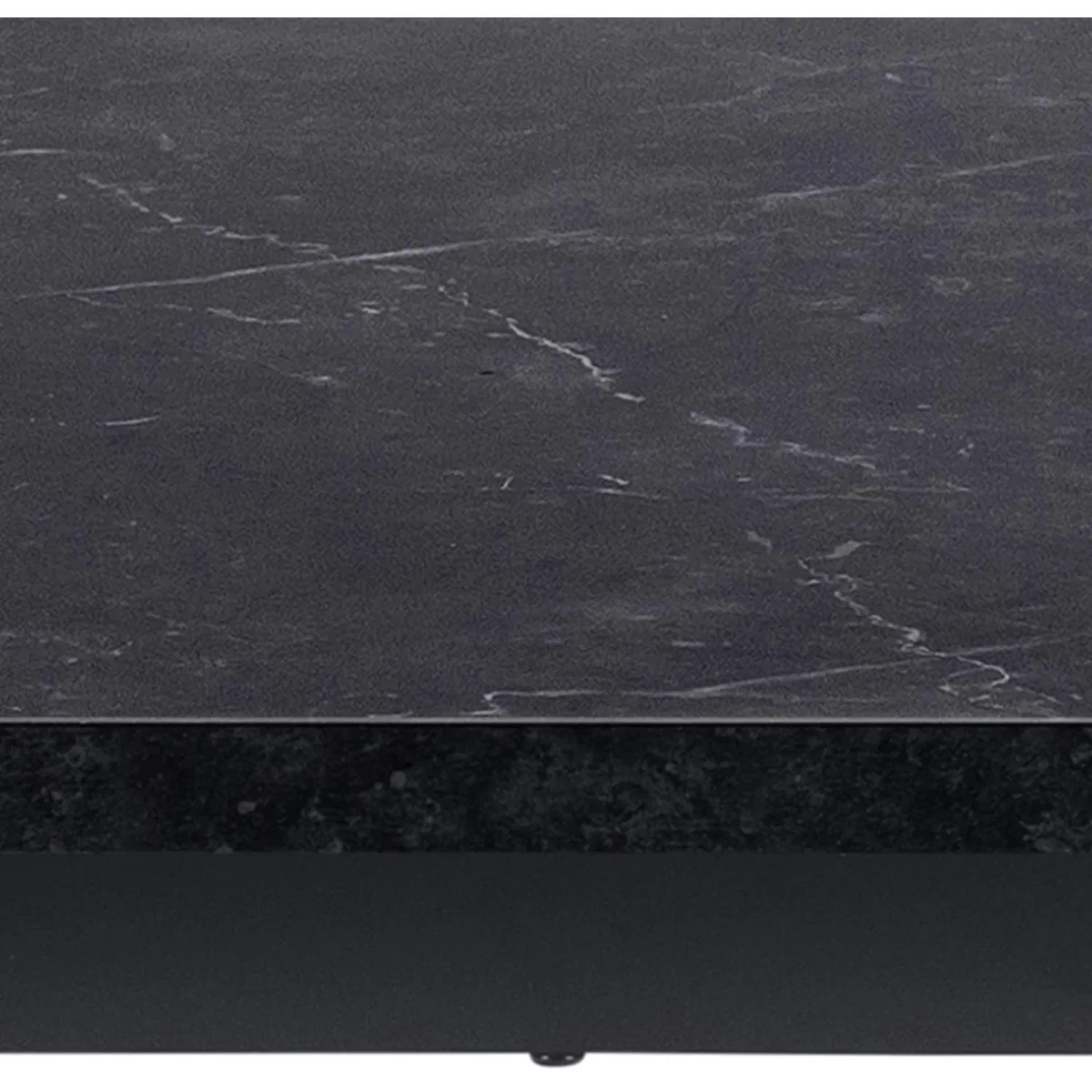 Amble Dining Table with Black Marble Melamine Top & Black Legs - Black – image 7