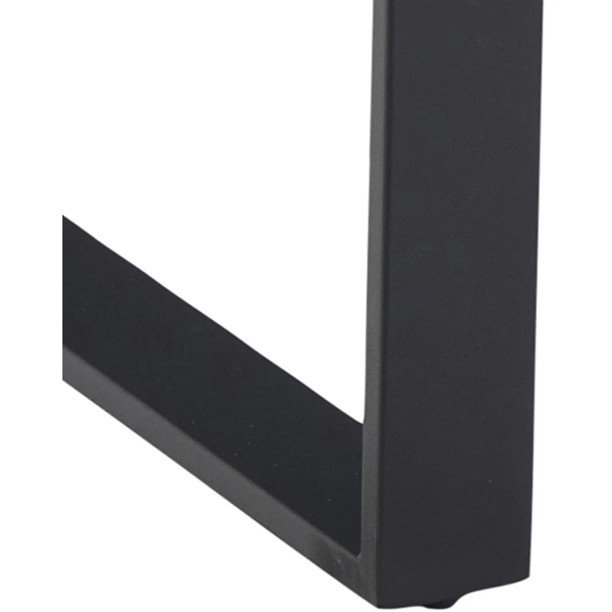 Amble Dining Table with Black Marble Melamine Top & Black Legs - Black – image 9