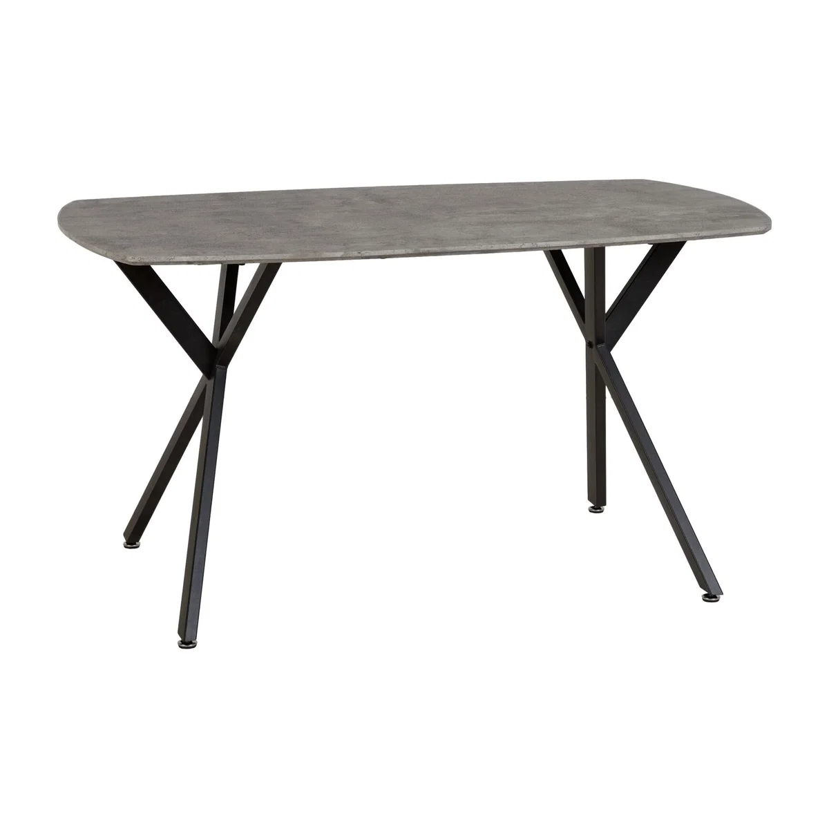 Athens Concrete effect Rectangular Dining Table - concrete effect – image 1