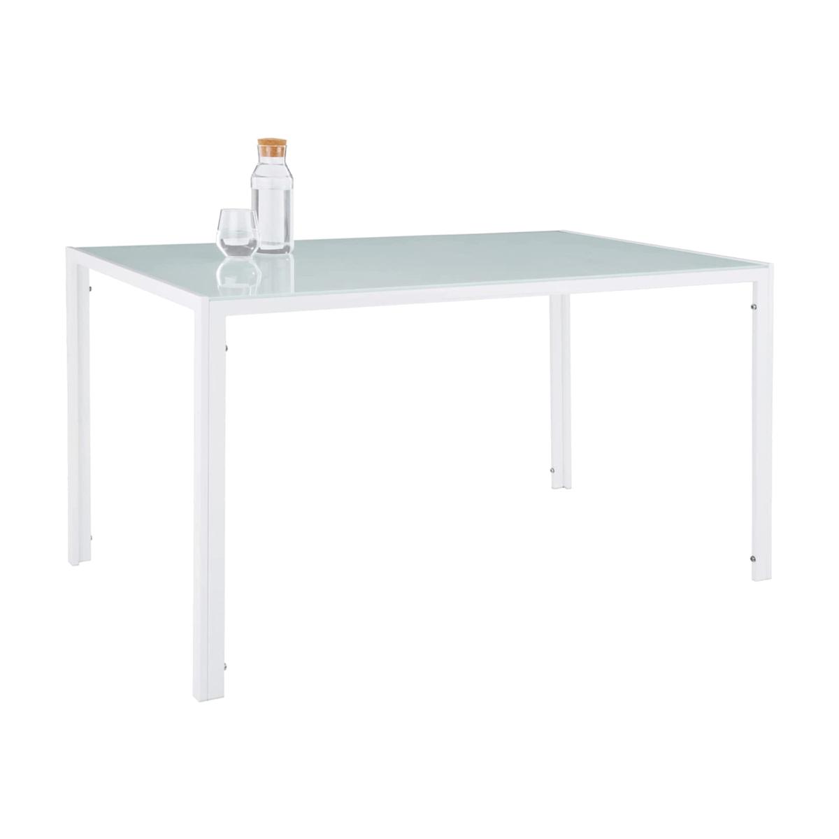 Rectangle Modern High Gloss Dining Table - White