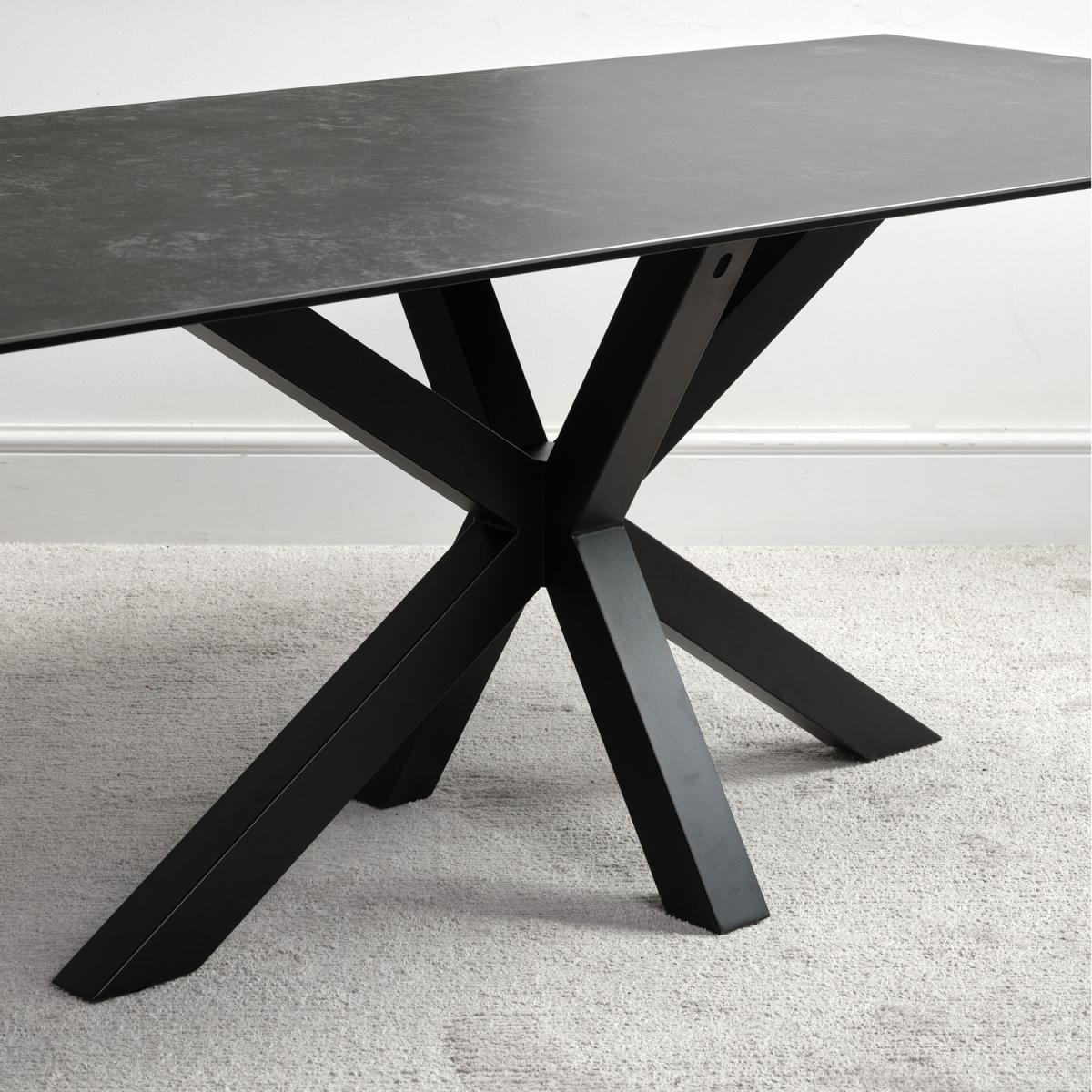 Eastcote Black Ceramic Dining Table - Black / 200cm – image 4