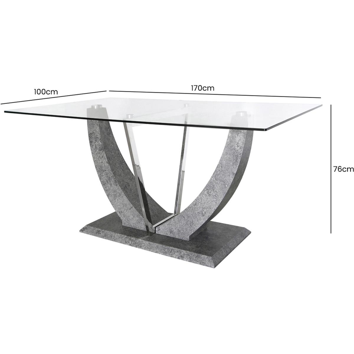 Leo Dining Table - Grey – image 2