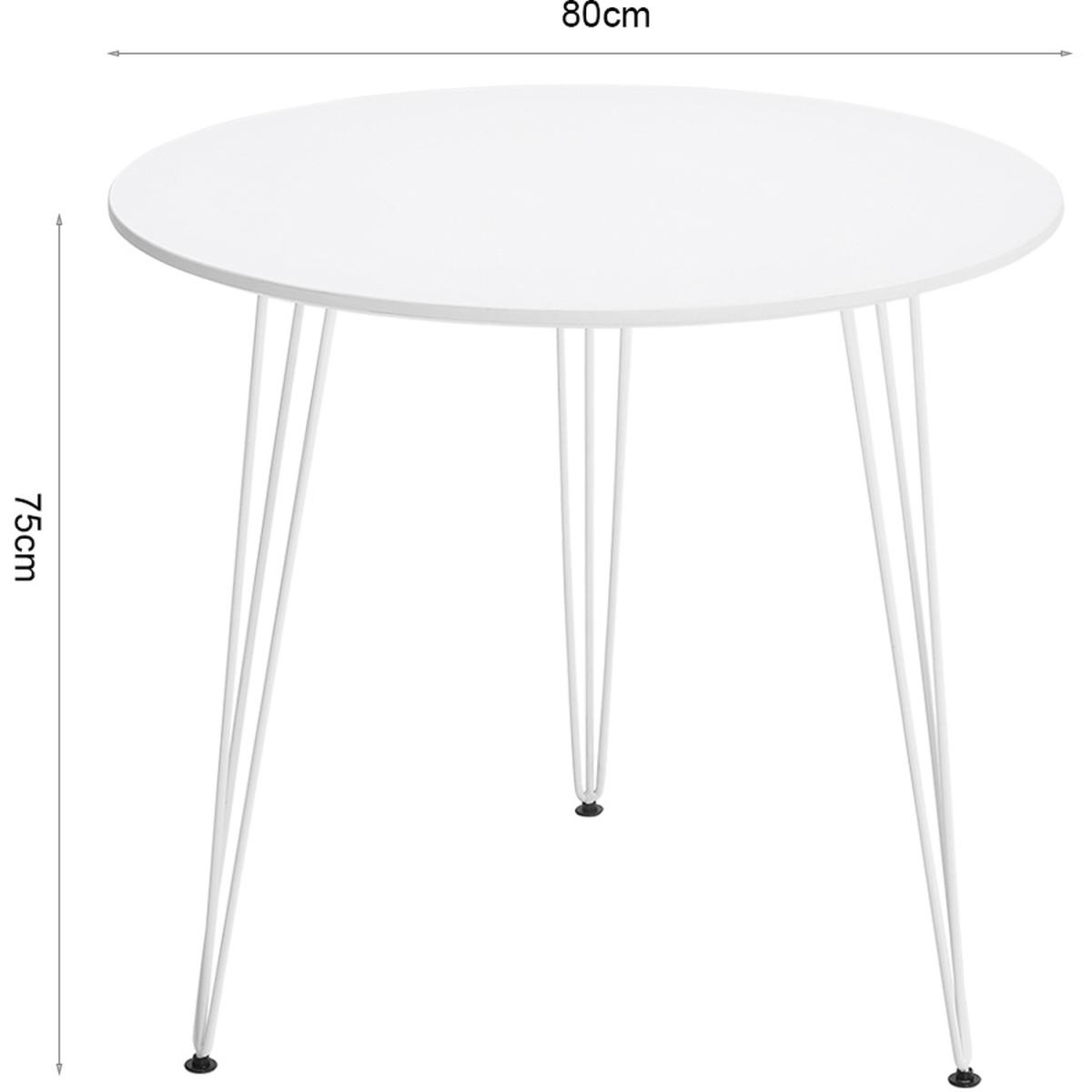 Solid Dining Table  - White / Round – image 2