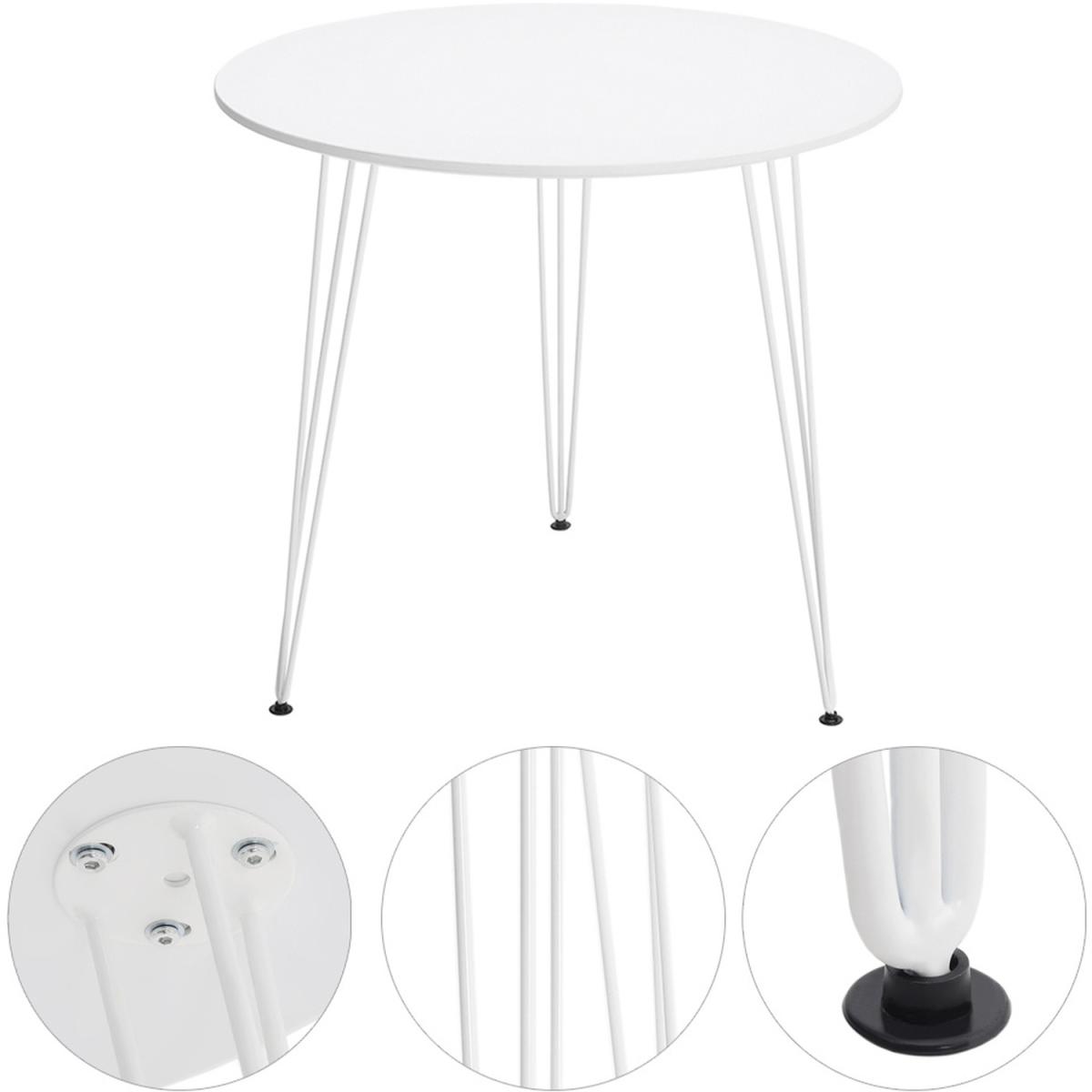 Solid Dining Table  - White / Round – image 4