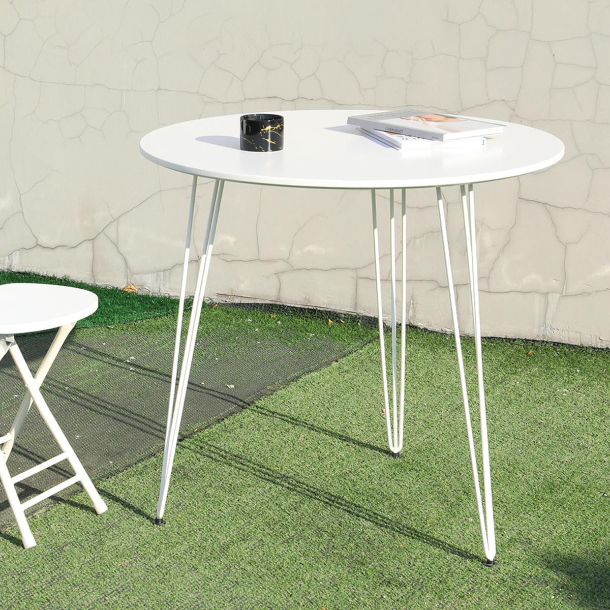 Solid Dining Table  - White / Round – image 7