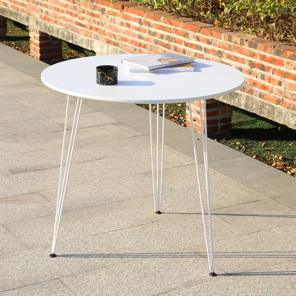 Solid Dining Table  - White / Round – image 8